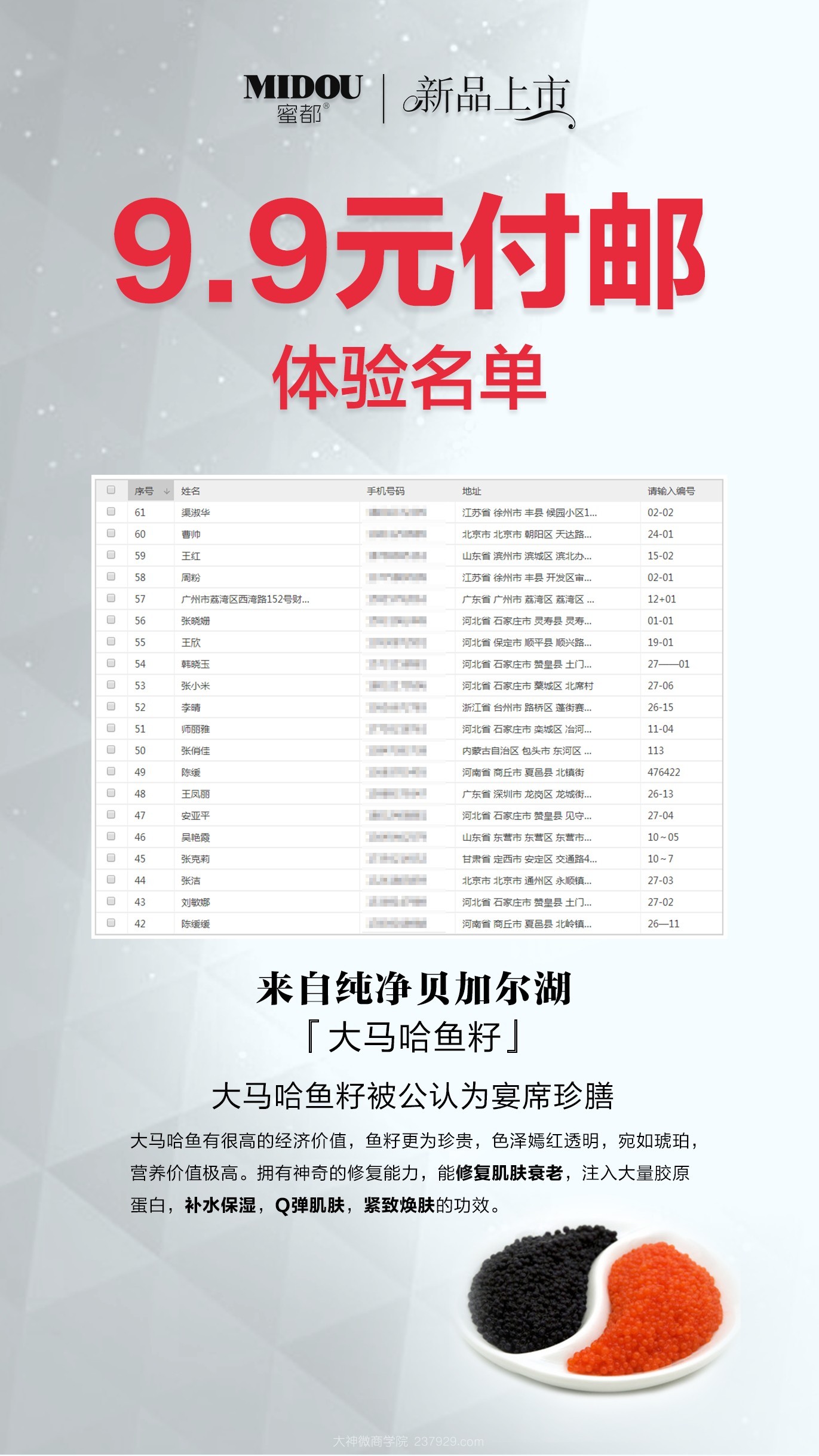 蜜都9.9付邮活动相关图片